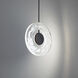 Cymbal 1 Light 14 inch Black Mini Pendant Ceiling Light