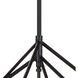 Rad LED 17.5 inch Black and Natural Brass Pendant Ceiling Light