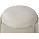 Hutton 18 inch Ashe Blonde Oak with Ecru Ottoman
