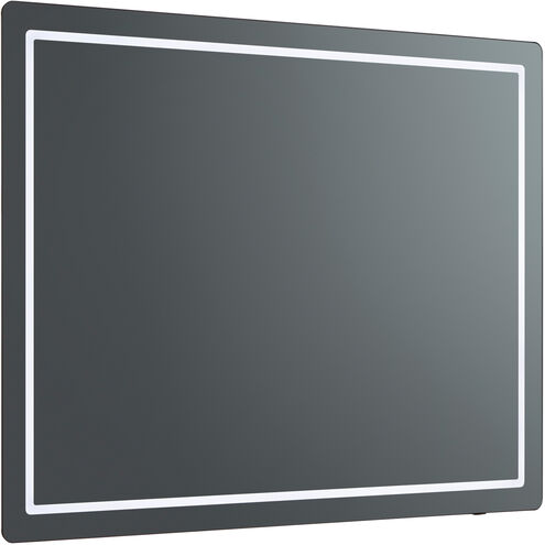 Compact 36 X 36 inch Black LED Lighted Mirror, Vanita by Oxygen