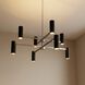 Zentro LED 36 inch Brushed Nickel Chandelier Ceiling Light