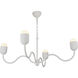 Alora Mood Effie 4 Light 39 inch Antique White Chandelier Ceiling Light