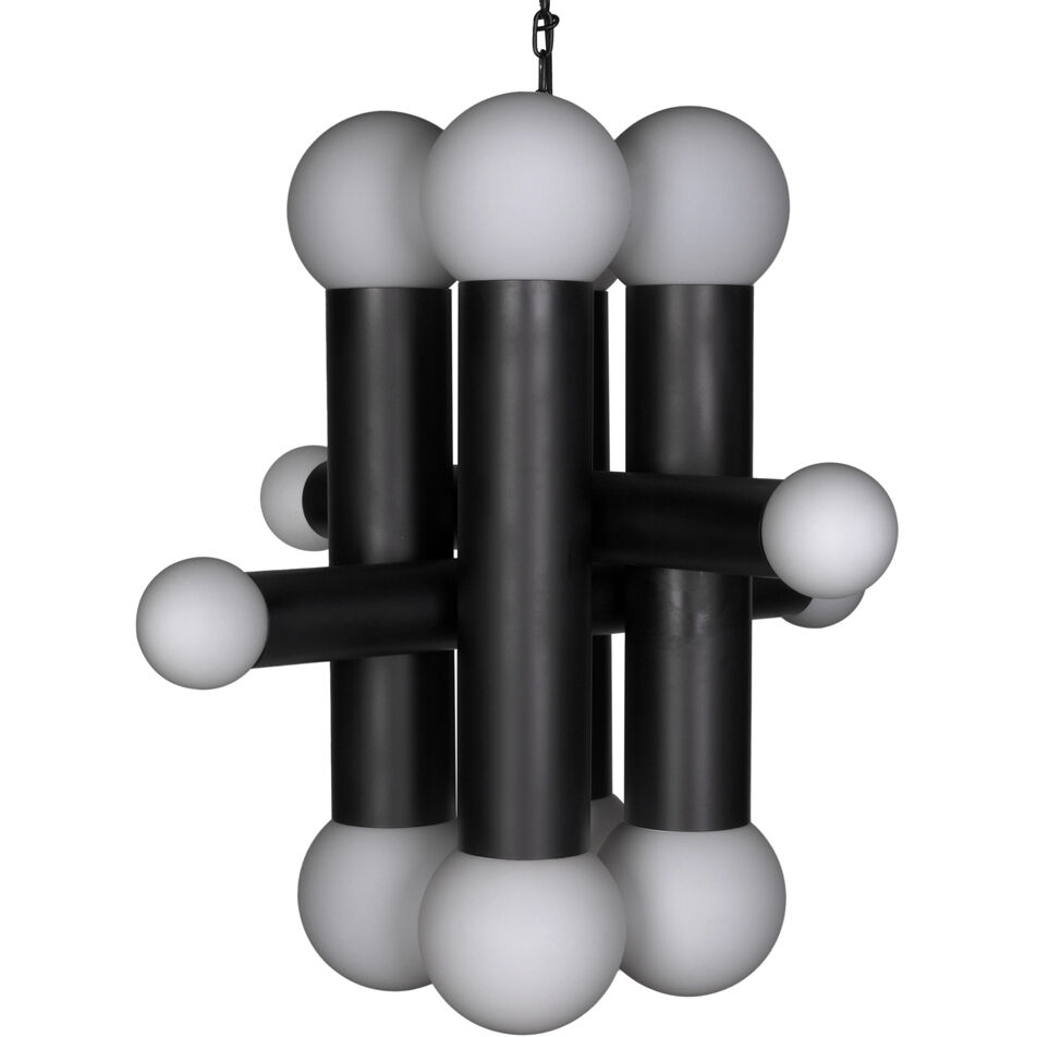 Amadeus 12 Light 36 inch Matte Black Chandelier Ceiling Light