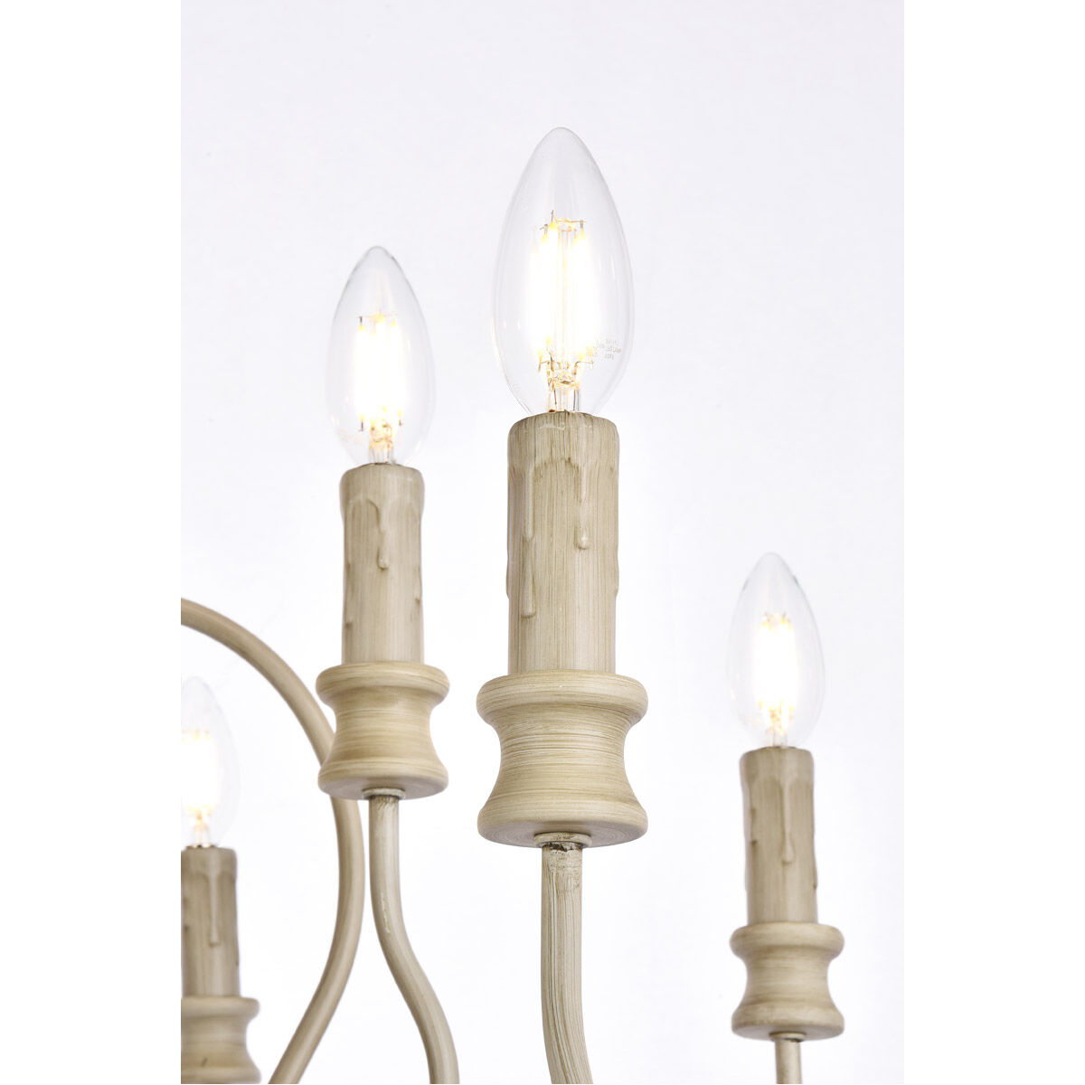 Flynx 9 Light 31 inch Weathered Dove Pendant Ceiling Light