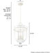 Belltown 4 Light 13 inch Rustic White Pendant Ceiling Light