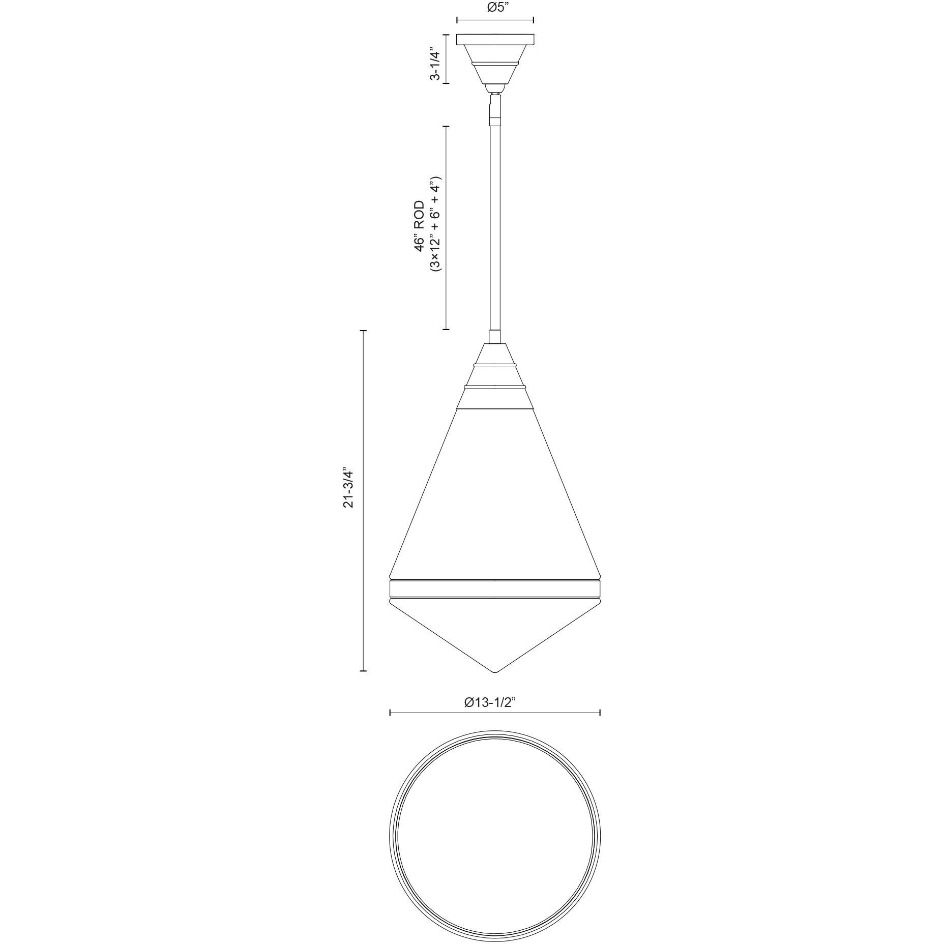 Willard Pendant Ceiling Light in Urban Bronze, Matte Opal Glass