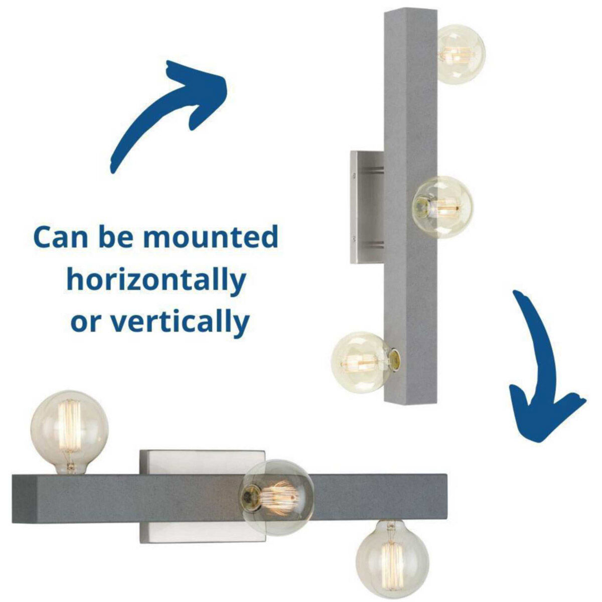 Mill Beam 3 Light 24 inch Brushed Nickel Bath Vanity Wall Light