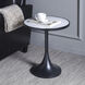 Cameron 24 X 20 inch Matte Black-Mirrored Side Table