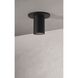 LED Cylinder Collection 1 Light 2.5 inch Matte Black Flush Mount Ceiling Light