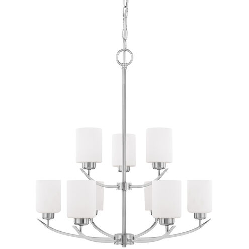 Dixon 9 Light 28 inch Brushed Nickel Chandelier Ceiling Light