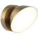 Emerson LED 5.88 inch Aged Gold Brass Wall Sconce Wall Light