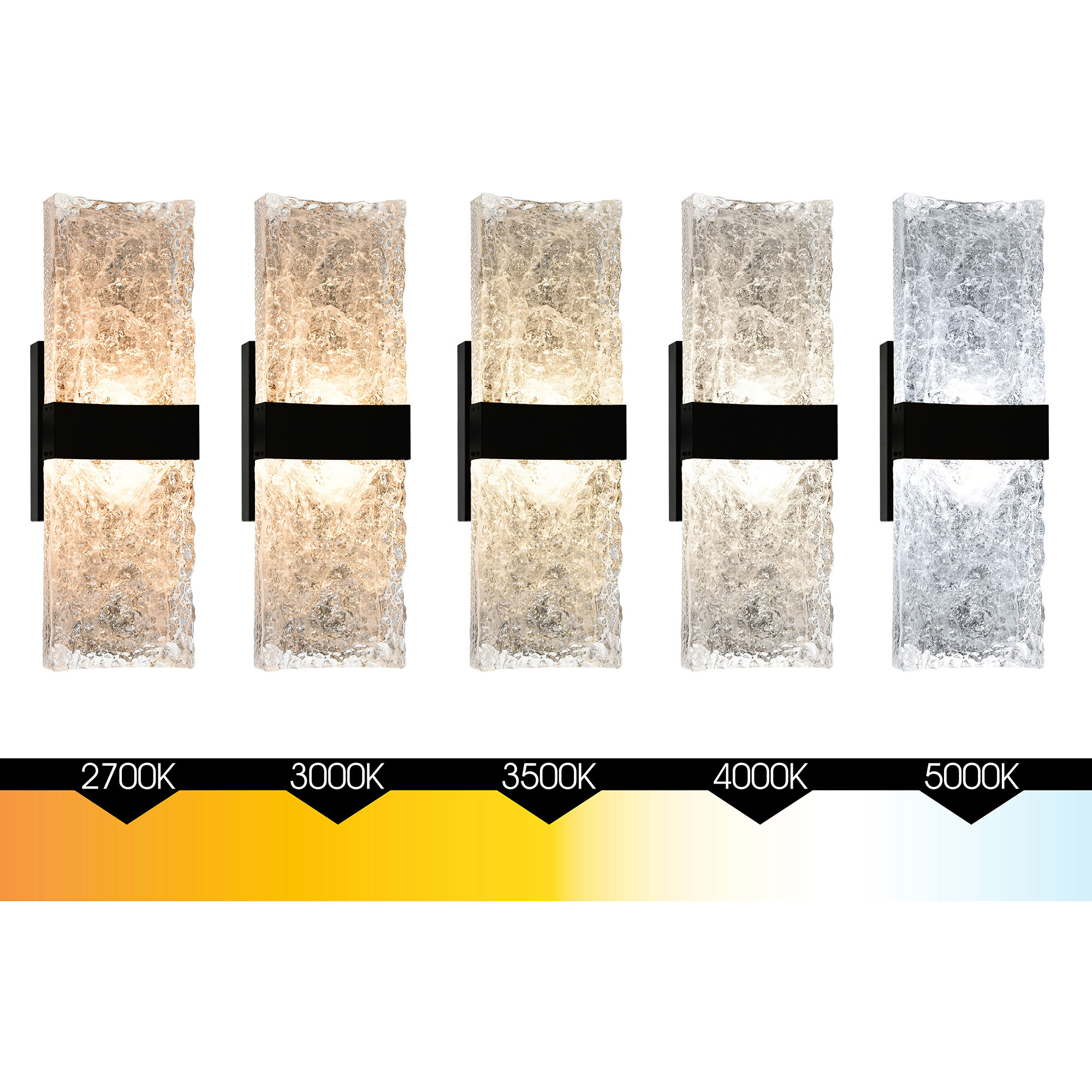 Lava LED 6 inch Black Wall Light