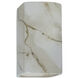 Ambiance 1 Light 9.5 inch Carrara Marble Outdoor Wall Sconce, Small