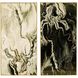 Marbled Black / White / Gold Wall Art, Set of 2