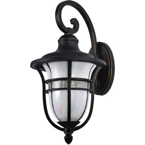 Evelyn 1 Light 9 inch Golden Black Wall Sconce Wall Light