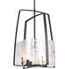 Arc 4 Light 18.7 inch Dark Smoke Pendant Ceiling Light