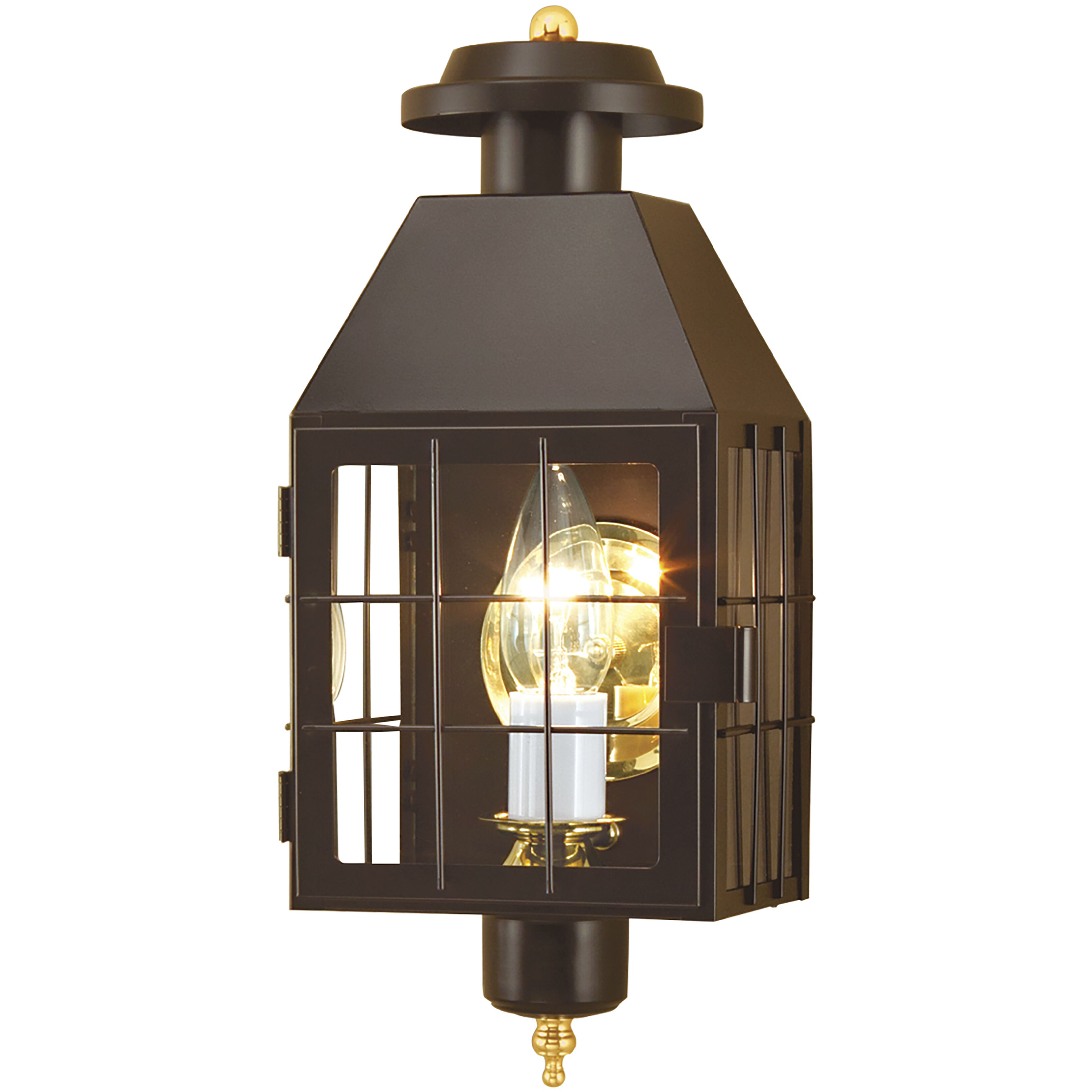 American Heritage 1 Light 16.5 inch Bronze Outdoor Wall Sconce