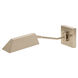 Newbury LED 5 inch Black Wall Lamp Wall Light in Satin Nickel, with USB Port