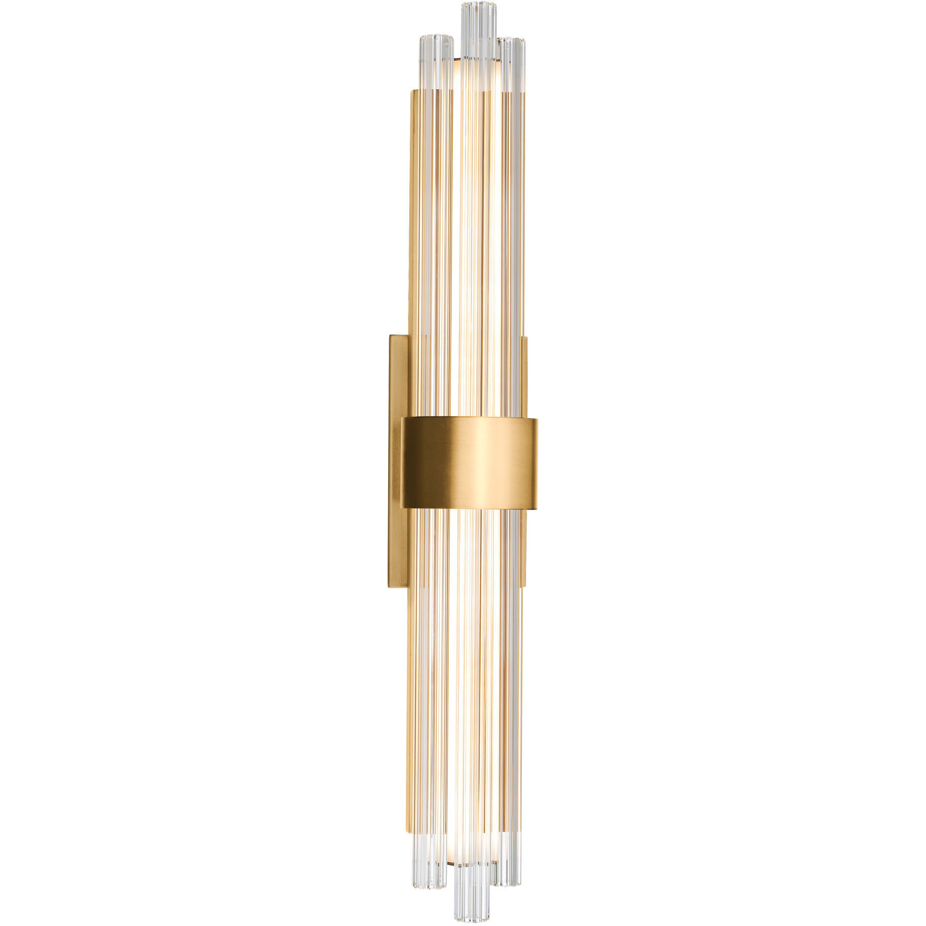 Luzerne LED 28 inch Aged Brass Bath Vanity & Wall Light in 28in.