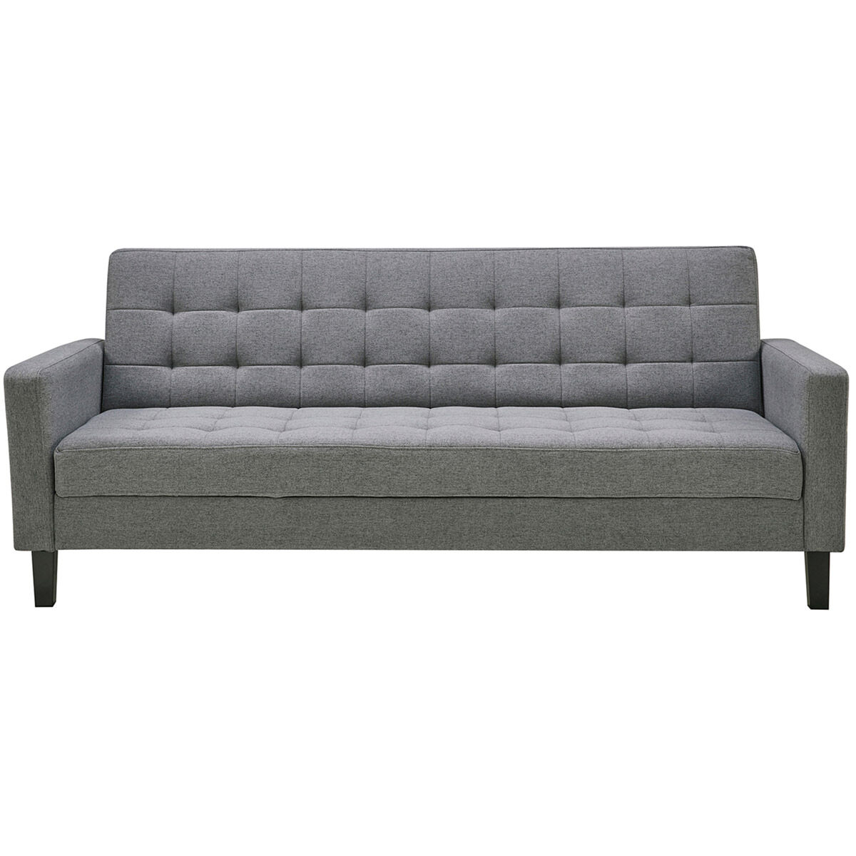 Small Biscuit Tufted Gray Sofa