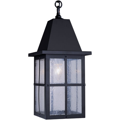 Hartford 1 Light 8 inch Satin Black Pendant Ceiling Light in Rain Mist