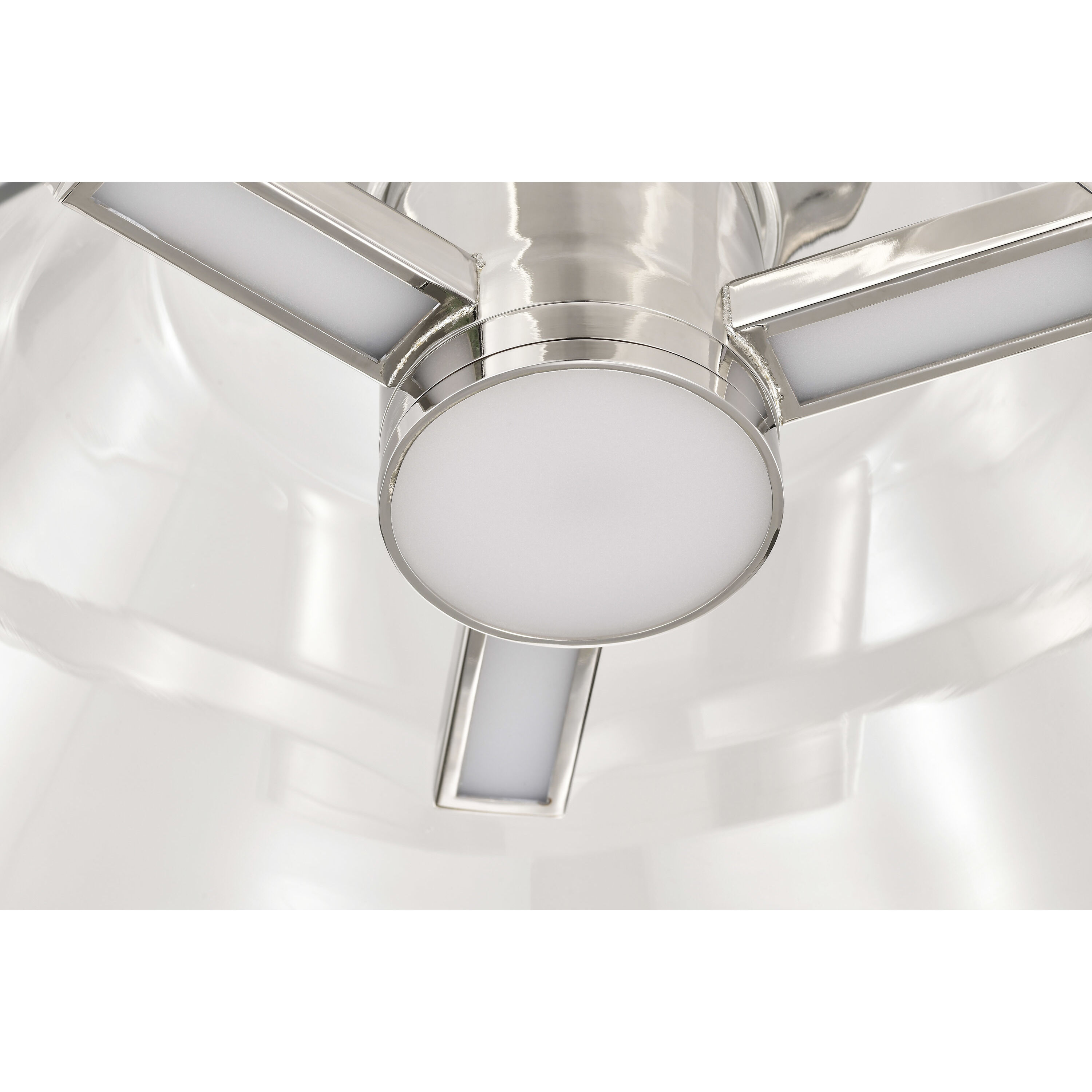 Edmond LED 13.63 inch Polished Nickel Semi Flush Mount Ceiling Light