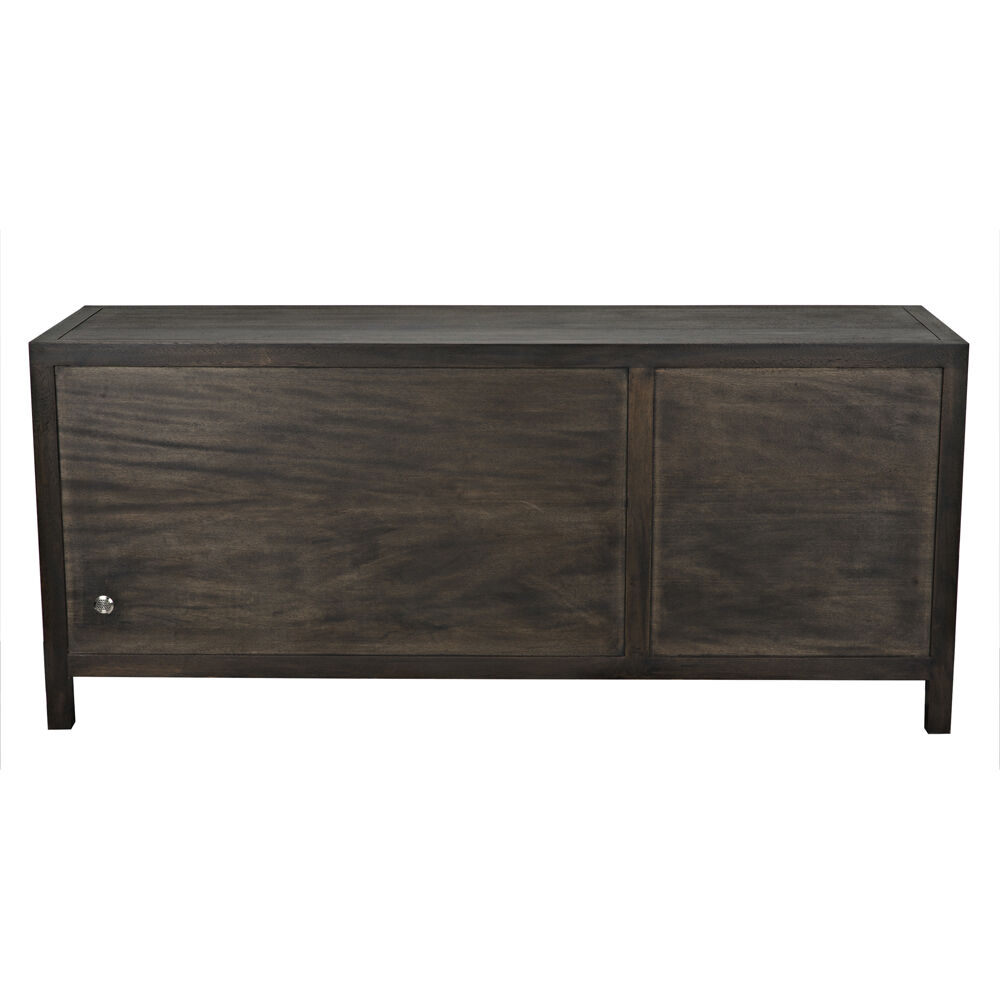 Quadrant 75.5 X 23 inch Ebony Walnut Sideboard, 3 Door