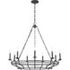 C&M by Chapman & Myers Brighton 9 Light 42 inch Italian Rust Chandelier Ceiling Light in Standard