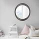 Ellipse 39 X 35 inch Glossy Charcoal Wall Mirror