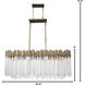 Matrix 8 Light 48.25 inch Havana Gold Linear Pendant Ceiling Light