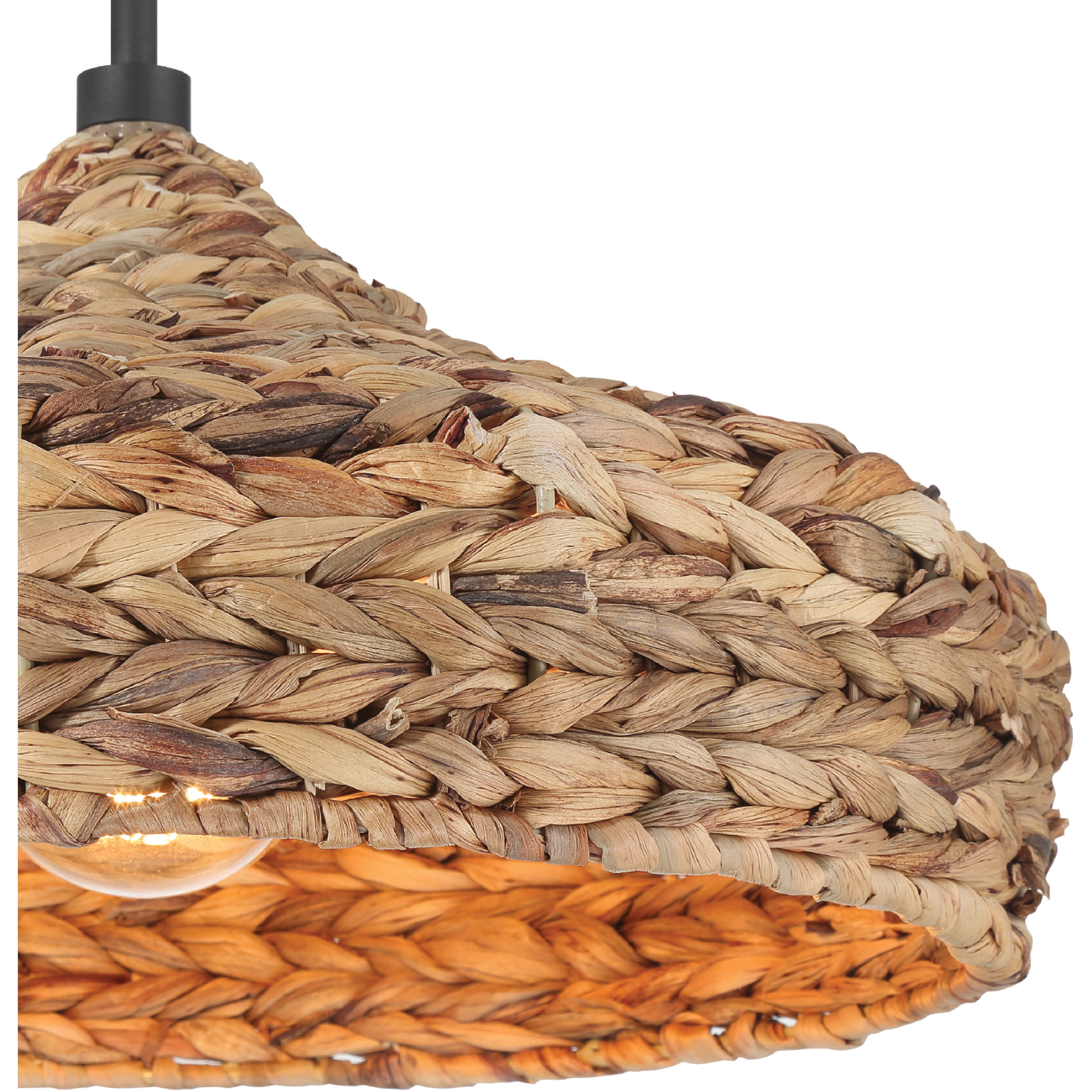 Cambria 1 Light 18 inch Matte Black Pendant Ceiling Light, Large