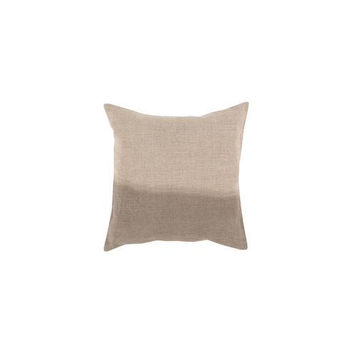 Dip Dyed 18 X 18 inch Khaki/Taupe Pillow Kit