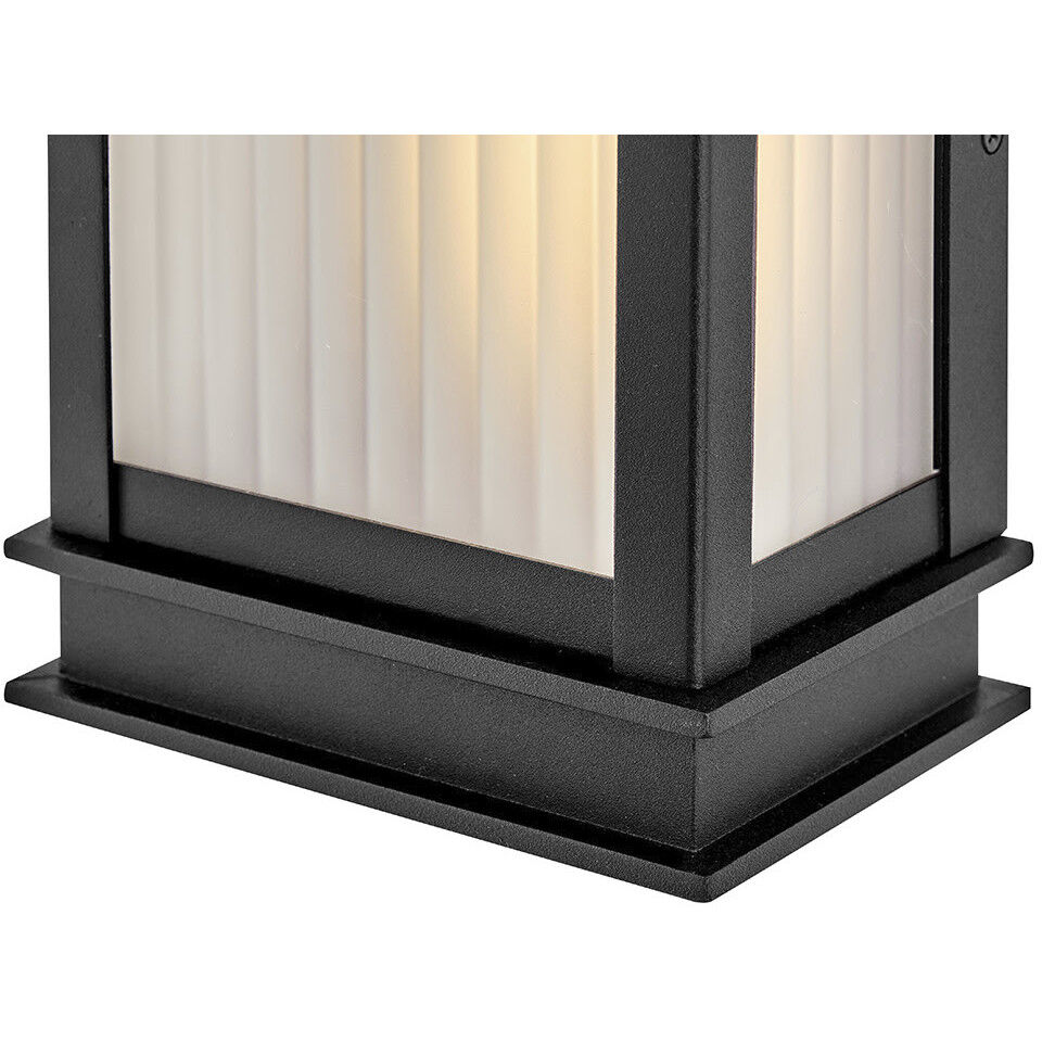 Rockwell LED 18 inch Textured Black Outdoor Wall Mount Lantern