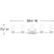 Karlie 5 Light 35.5 inch Chrome Vanity Light Wall Light
