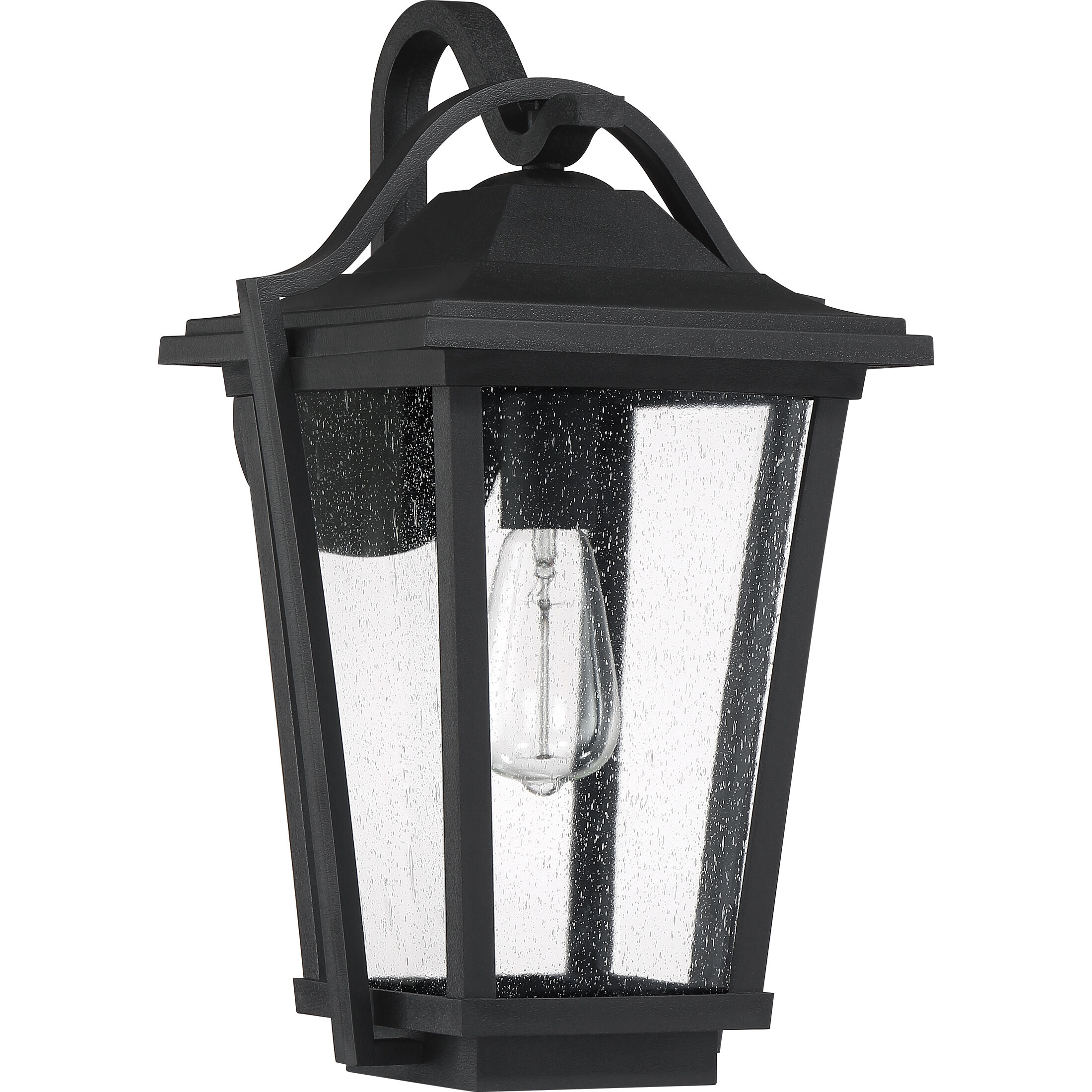 Darius 1 Light 18 inch Earth Black Outdoor Wall Light