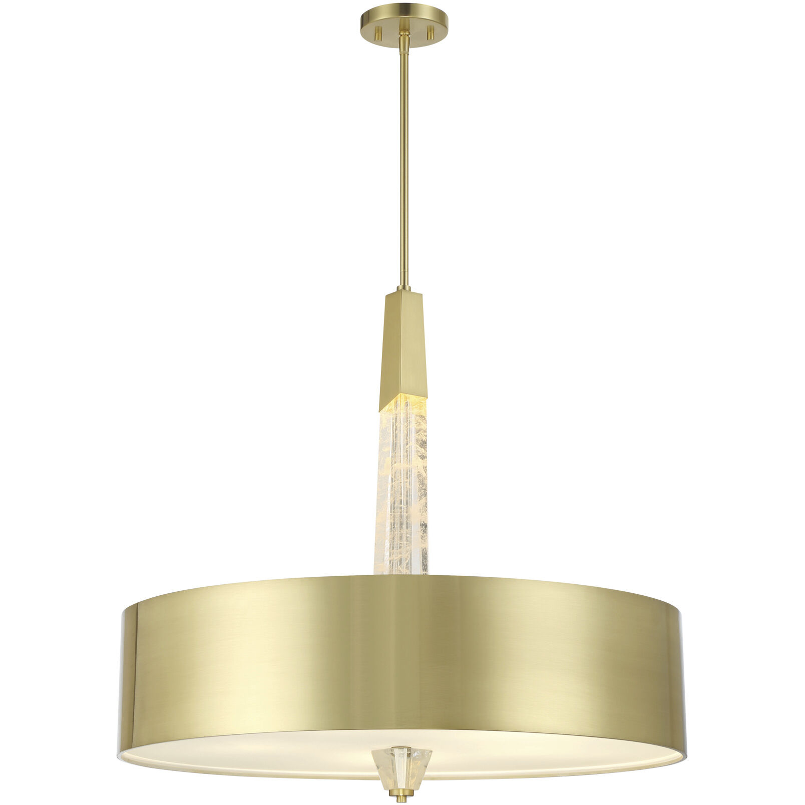 Drifting Droplets LED Vintage Brass Pendant Ceiling Light