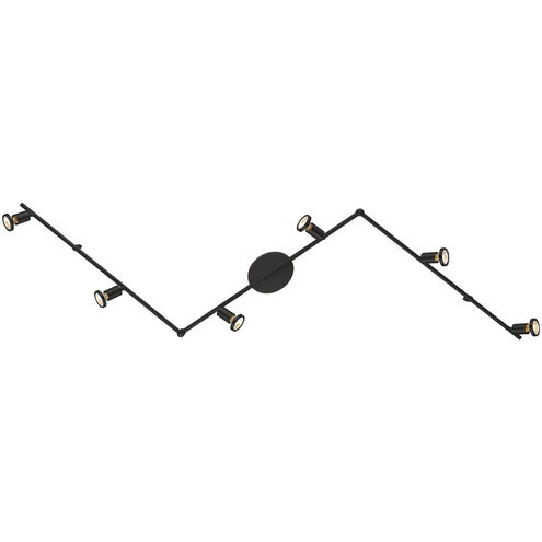 Tremendo 6 Light 120 Structured Black Track Light Ceiling Light