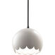 Radiance Collection LED 9 inch Matte Black Pendant Ceiling Light