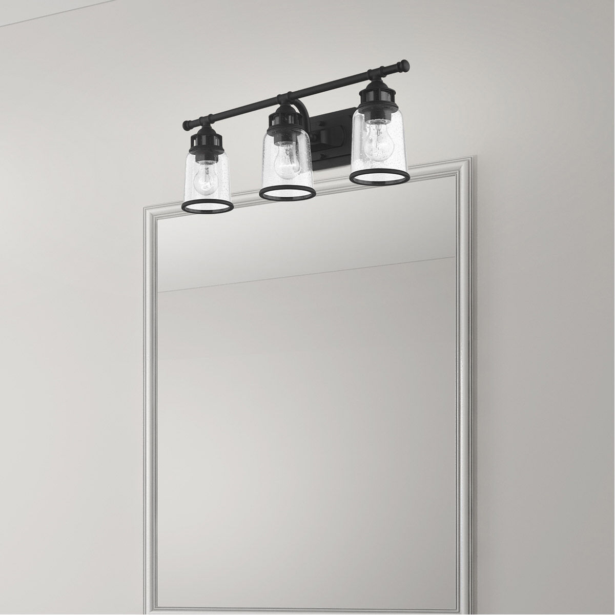 Lawrenceville 3 Light 24 inch Black Vanity Sconce Wall Light