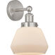 Fulton 1 Light 6.5 inch Brushed Satin Nickel Sconce Wall Light