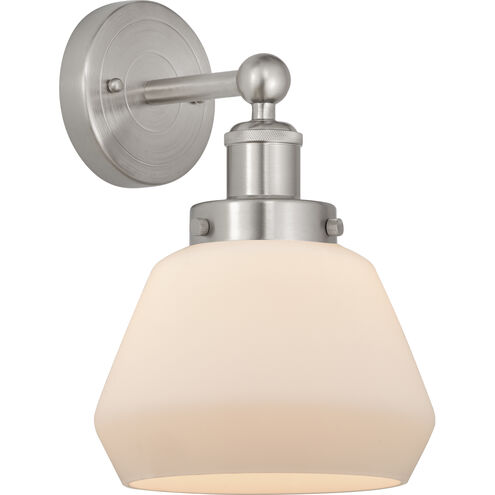 Fulton 1 Light 6.5 inch Brushed Satin Nickel Sconce Wall Light