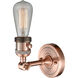 Franklin Restoration Bare Bulb LED 5 inch Antique Copper Sconce Wall Light, Franklin Restoration