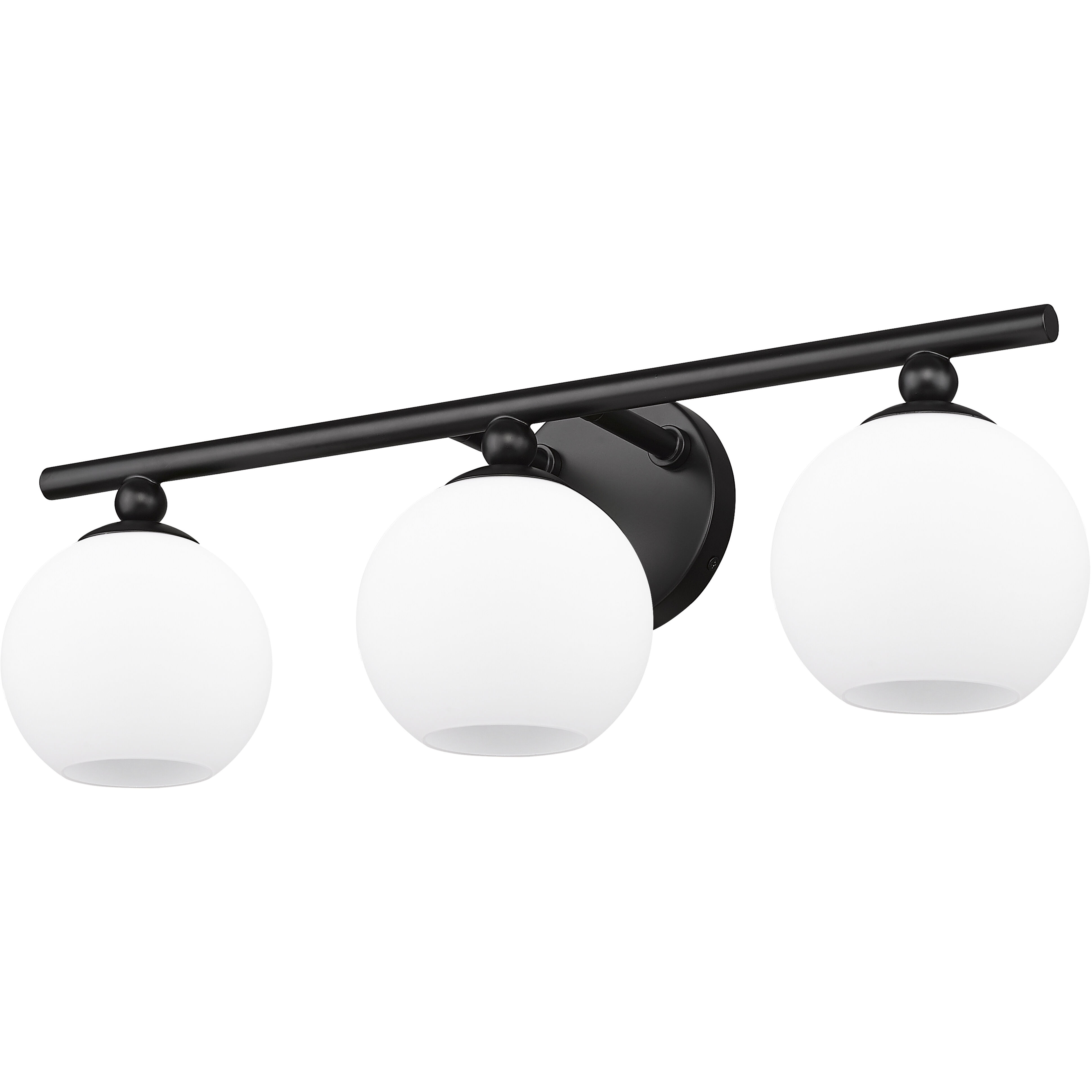 Neoma 3 Light 21.75 inch Matte Black Vanity Wall Light