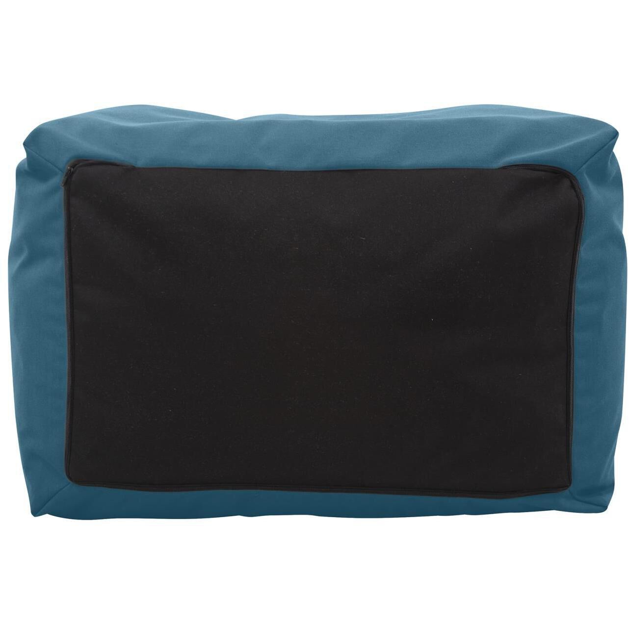 Seascape 18.25 inch Turquoise Outdoor Pouf Bench