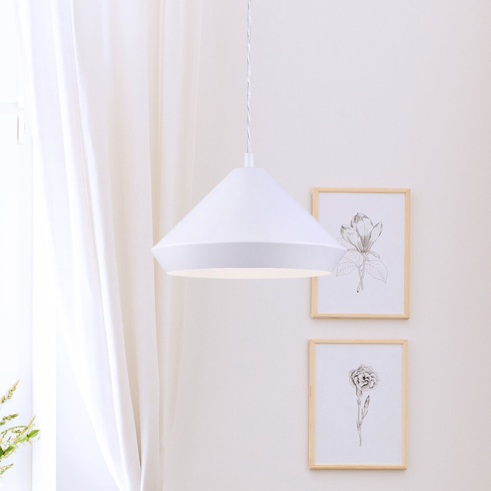 Byck 1 Light 13 inch Matte White Pendant Ceiling Light