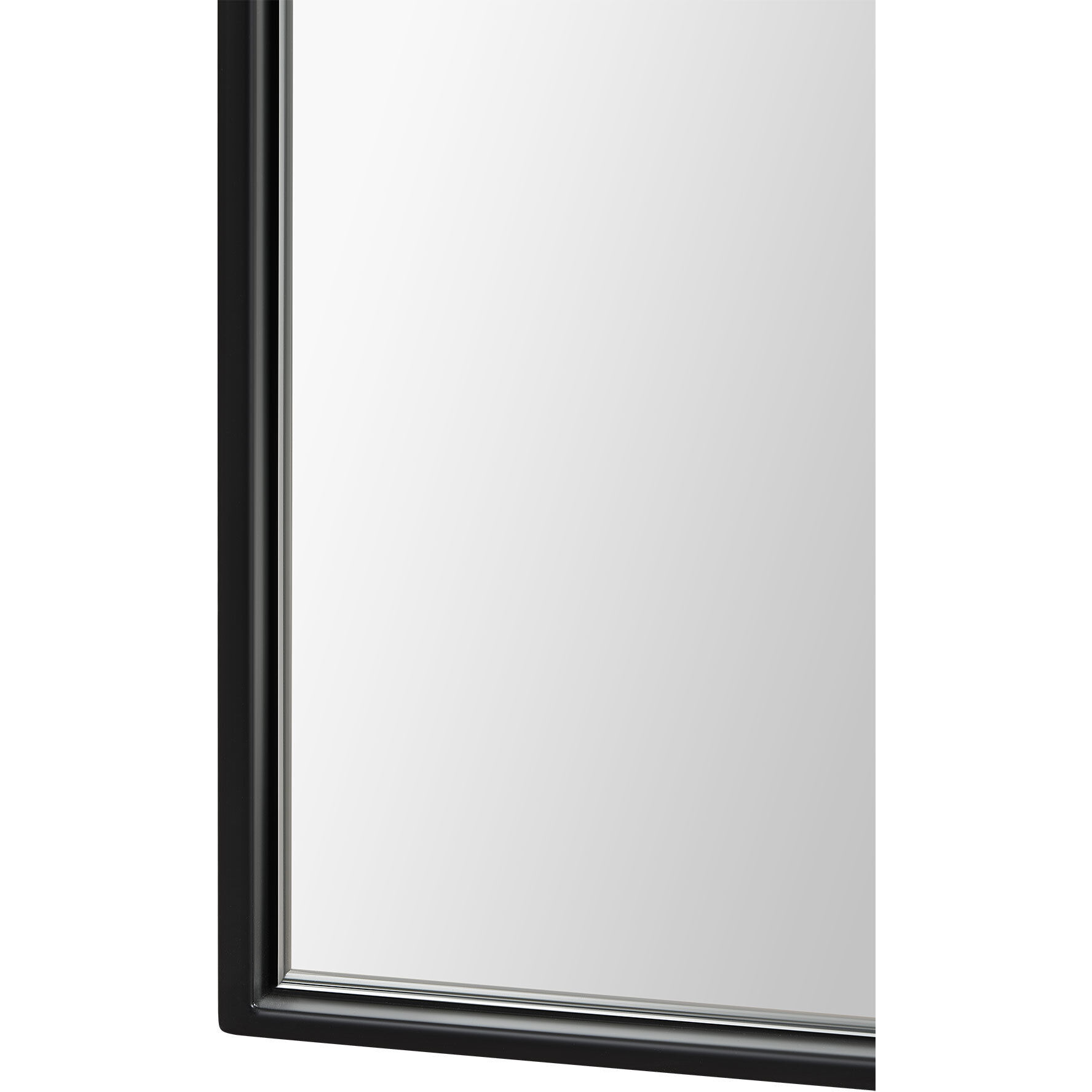 Farida 82 X 46 inch Matte Black Mirror