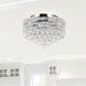 Luminous 3 Light 12 inch Chrome Flush Mount Ceiling Light