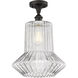 Ballston Springwater 1 Light 12 inch Oil Rubbed Bronze Semi-Flush Mount Ceiling Light, Ballston
