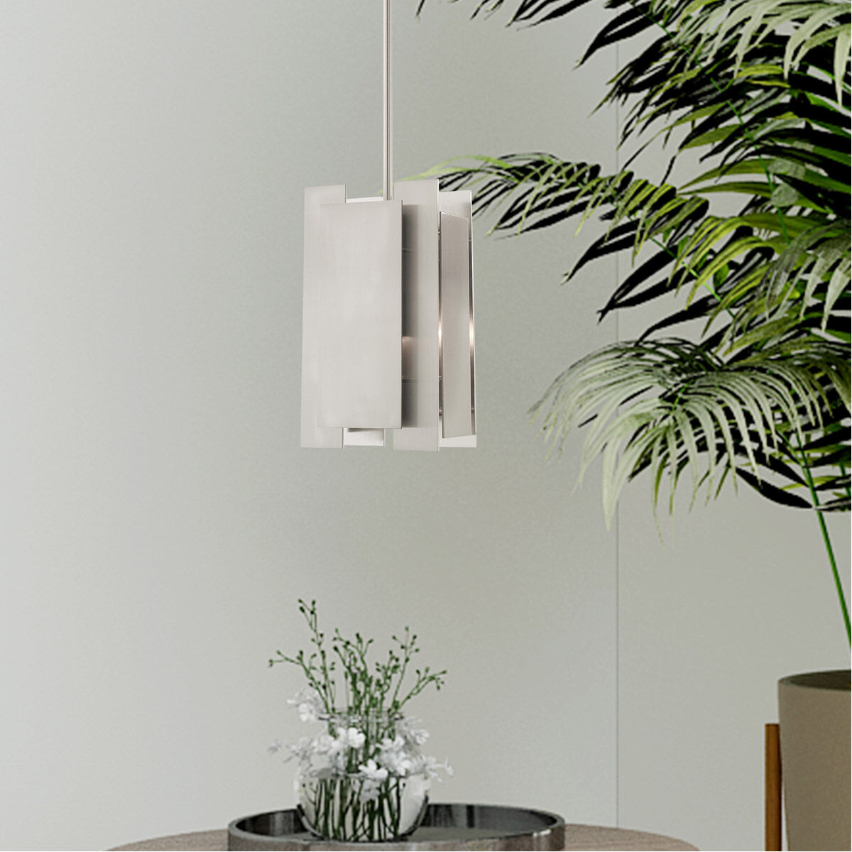 Varick 1 Light 7 inch Brushed Nickel Mini Pendant Ceiling Light