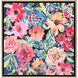 Florals Collection Green Canvas